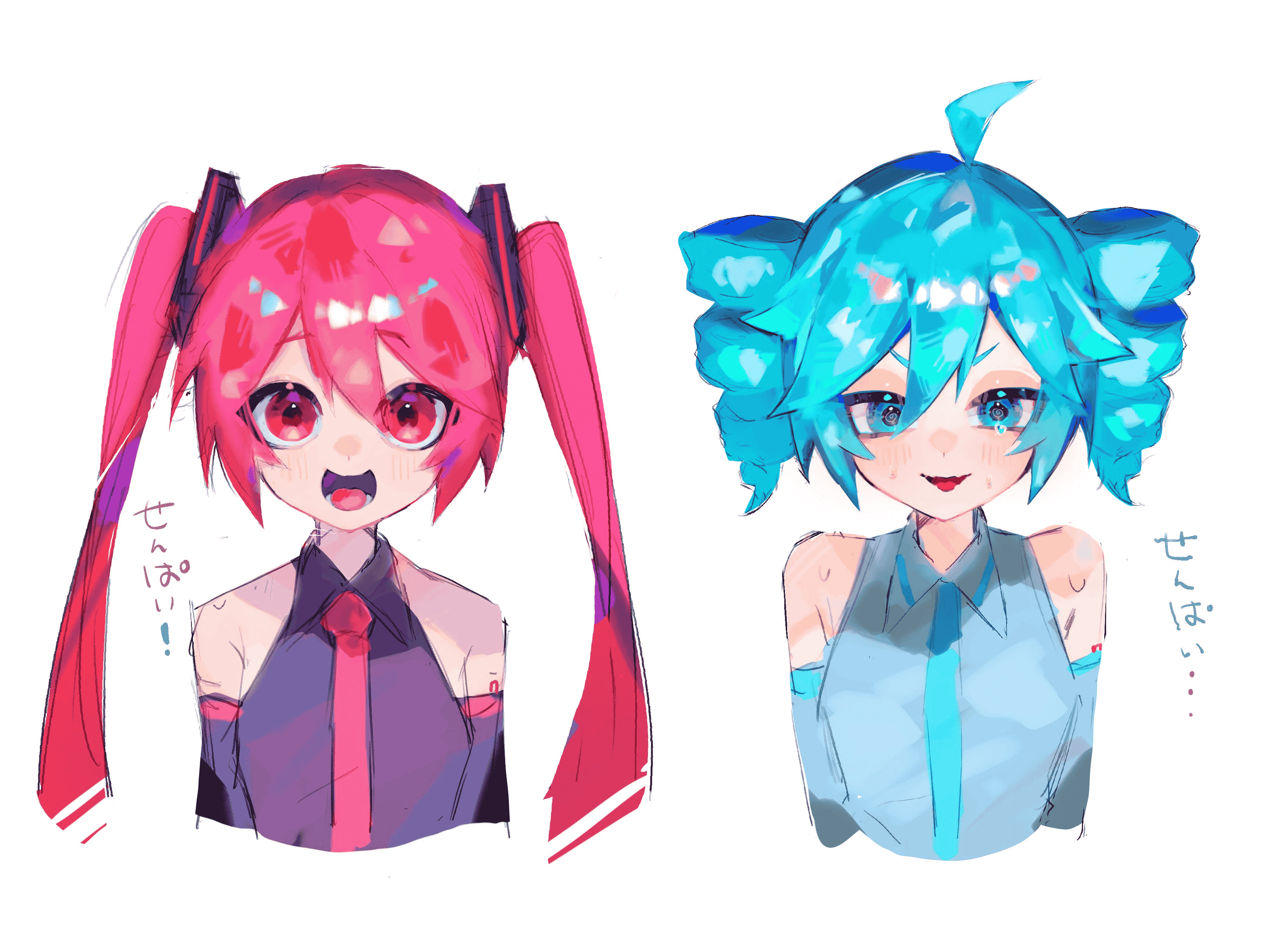teto and miku teto and miku